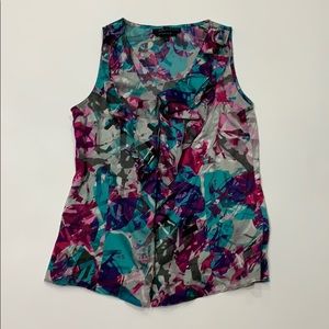 Anne Klein Stretch Button Front Tank Size Small